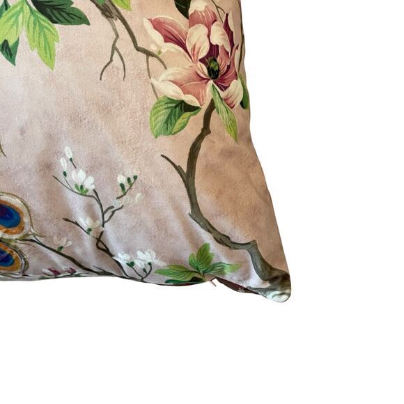 Austin Horn Classics Paradise Peacock 22in Decorative Pillow Velvet Finish NEW - Picture 11 of 16